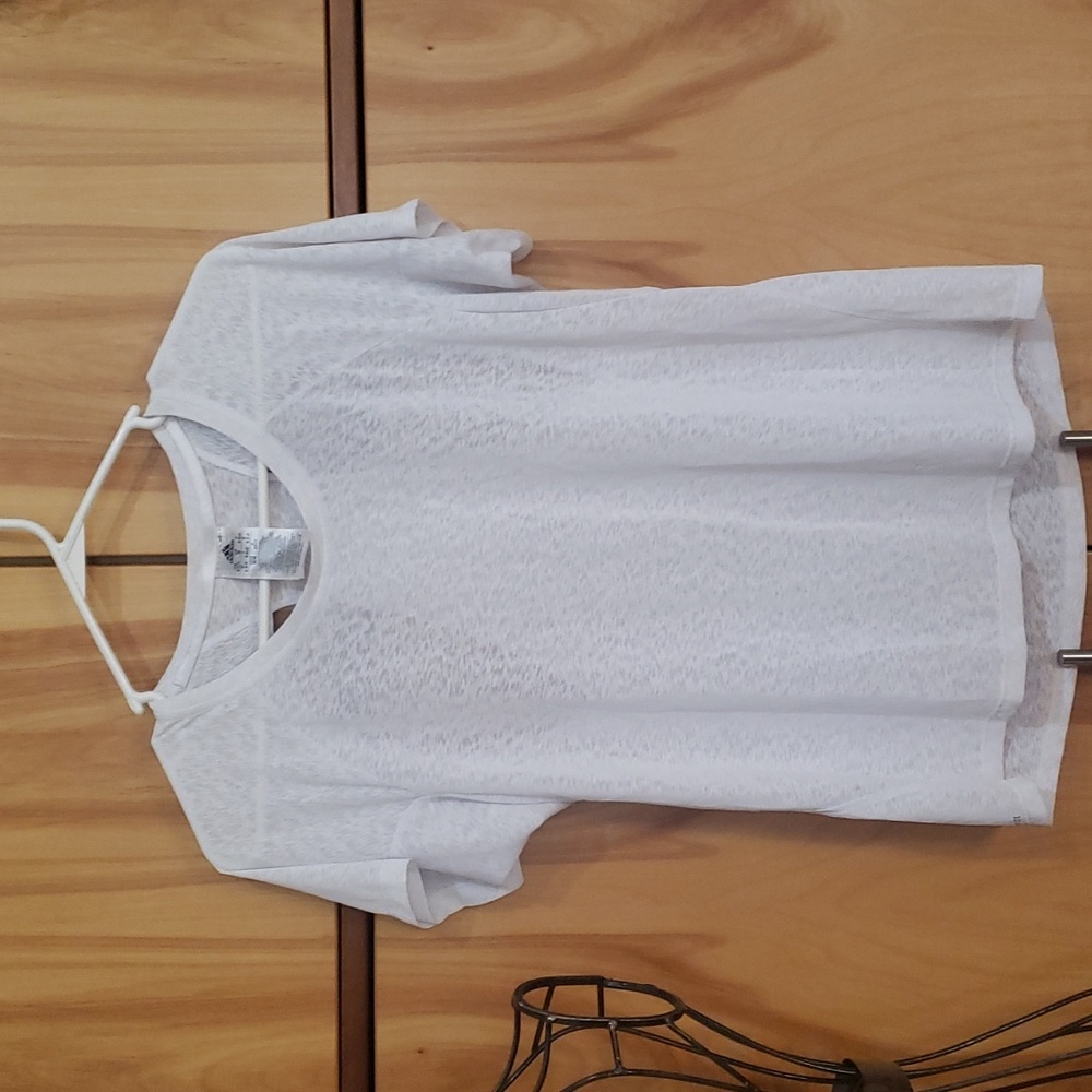 Adidas back cut out athletic tee.